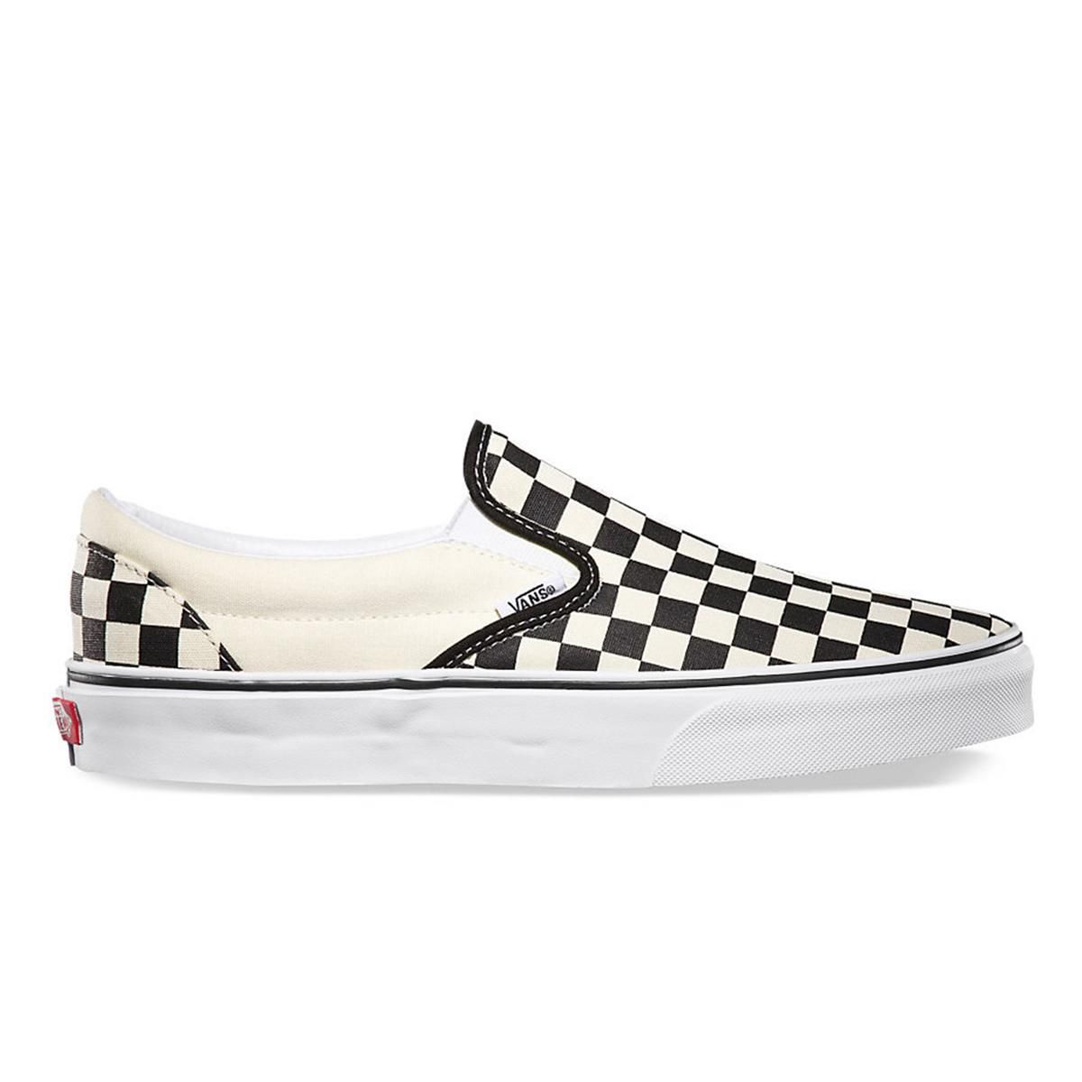 vans slip on damier