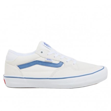 VANS Rowan Pro Blanc De Blanc white blue skate shoes