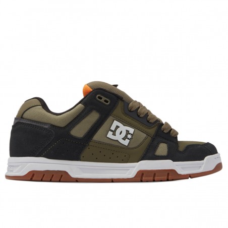 DC Shoes Stag Army Olive Black bulky skate sneakers
