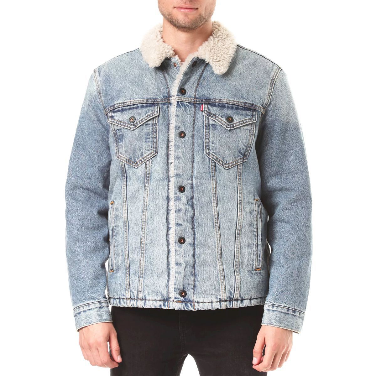 LEVI’S® blouson en jean fourré “Type Sherpa Trucker” stonebridge